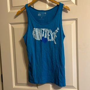 New without Tags Texas Humor Ain’t Texas Blue Tank top S